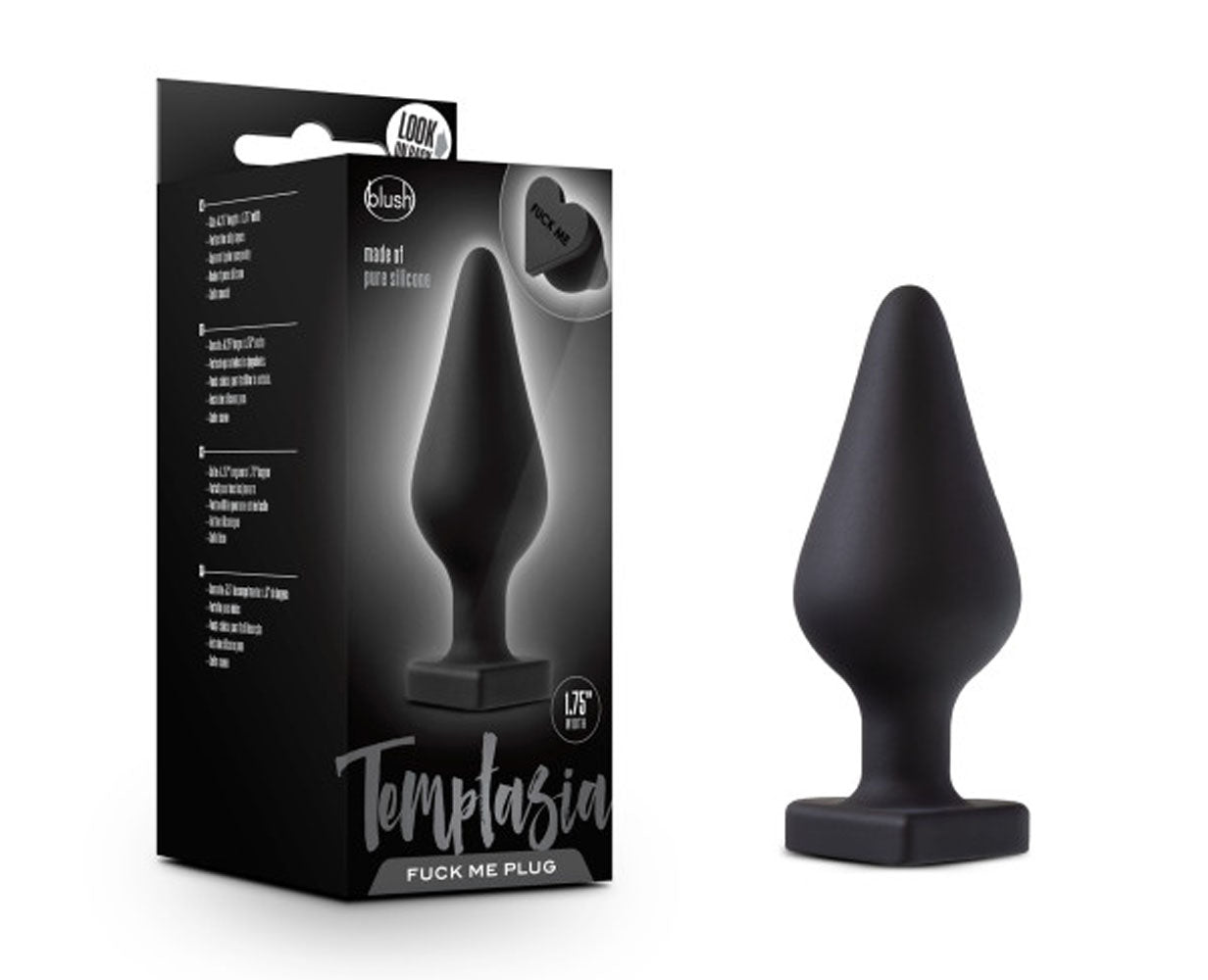 Temptasia - Fuck Me Butt Plug - Black by Blush
