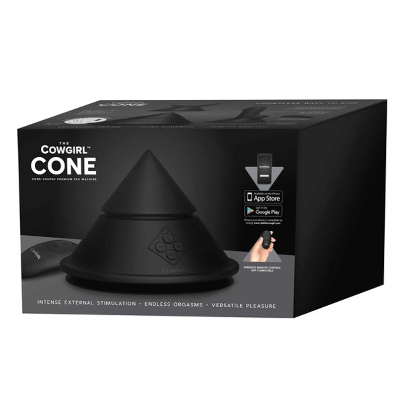 The Cowgirl Cone Cone-Shaped Vibrator with Remote & App - TC0195