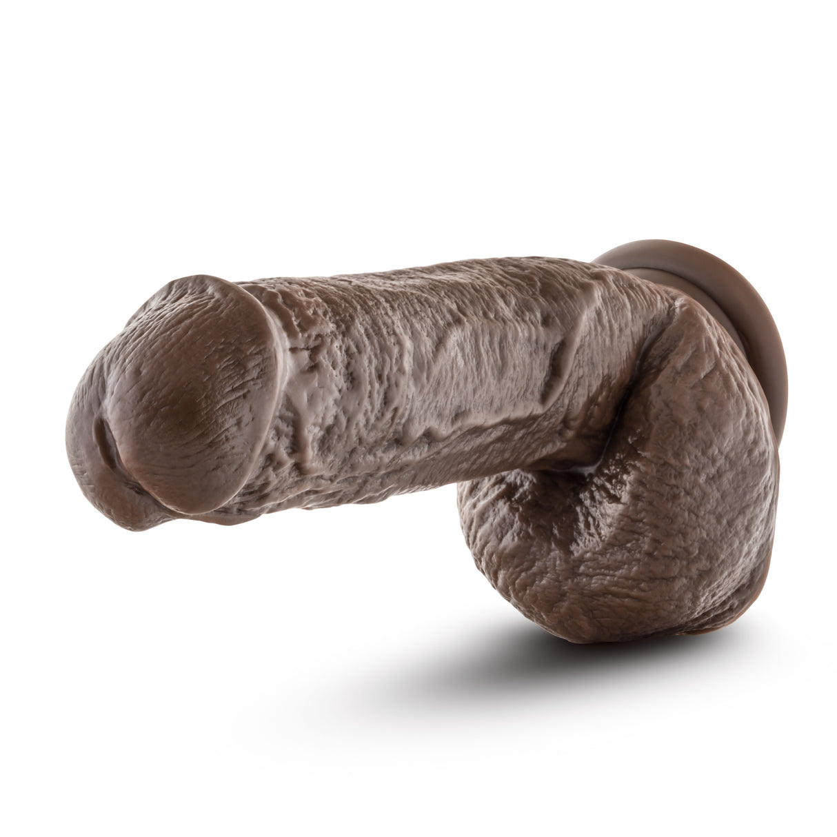 Blush Dr. Skin Mr. D 8.5 Inch Dildo — Chocolate (6.8" Insertable) - BL-15456