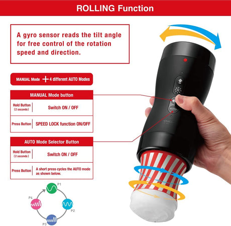Tenga Vacuum Gyro Roller — Rolling & Vacuum Controller - TN177
