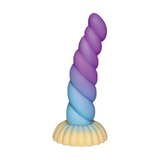 Nobü Tera Medical-Grade Silicone Dildo — Yellow/Blue/Purple - NB1739