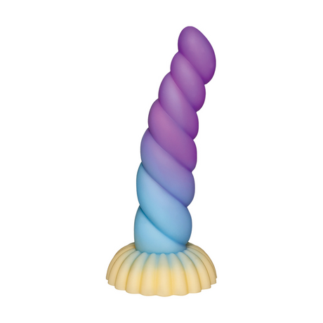 Nobü Tera Medical-Grade Silicone Dildo — Yellow/Blue/Purple - NB1739