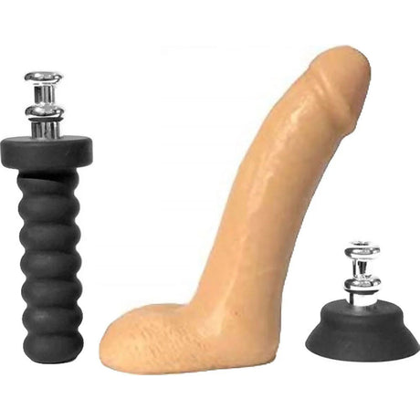 Rascal Jocks Brent Dildo — 8" Silicone with Interchangeable Bases - RAST-10044
