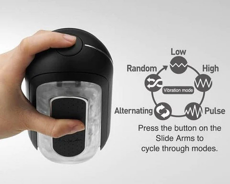 Tenga Flip Zero EV Black Electronic Vibration Sleeve - TN390