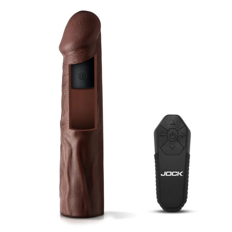 Curve Toys Jock Vibrating Penis Extension Sleeve - Dark - CN1019-DARK