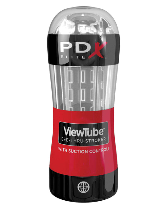 Pipedream ViewTube See-Thru Stroker (Clear, Textured) - PDRD542