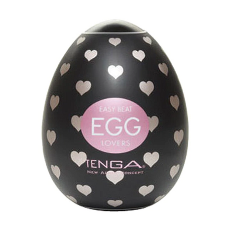 Tenga Egg Lovers Male Masturbator — Single-Use Sleeve in Black & Pink Case - TN221