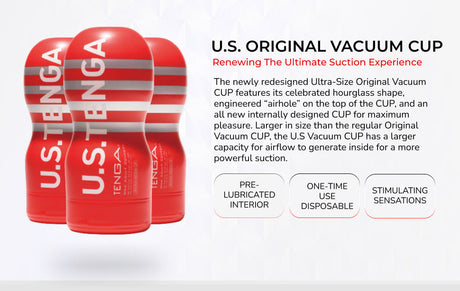 Tenga Original Vacuum Cup — Ultra Size Edition (Disposable, Pre‑lubricated) - TN127
