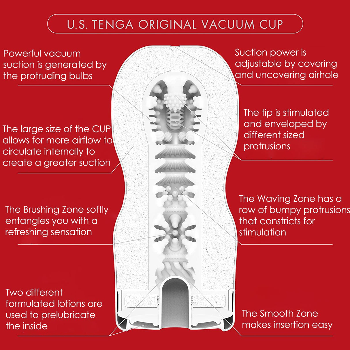 Tenga Original Vacuum Cup — Ultra Size Edition (Disposable, Pre‑lubricated) - TN127