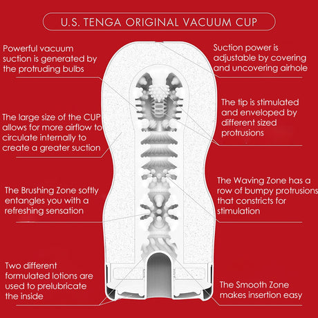 Tenga Original Vacuum Cup — Ultra Size Edition (Disposable, Pre‑lubricated) - TN127