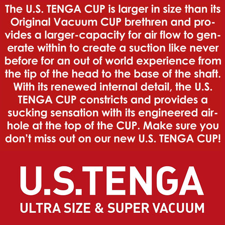 Tenga Original Vacuum Cup — Ultra Size Edition (Disposable, Pre‑lubricated) - TN127