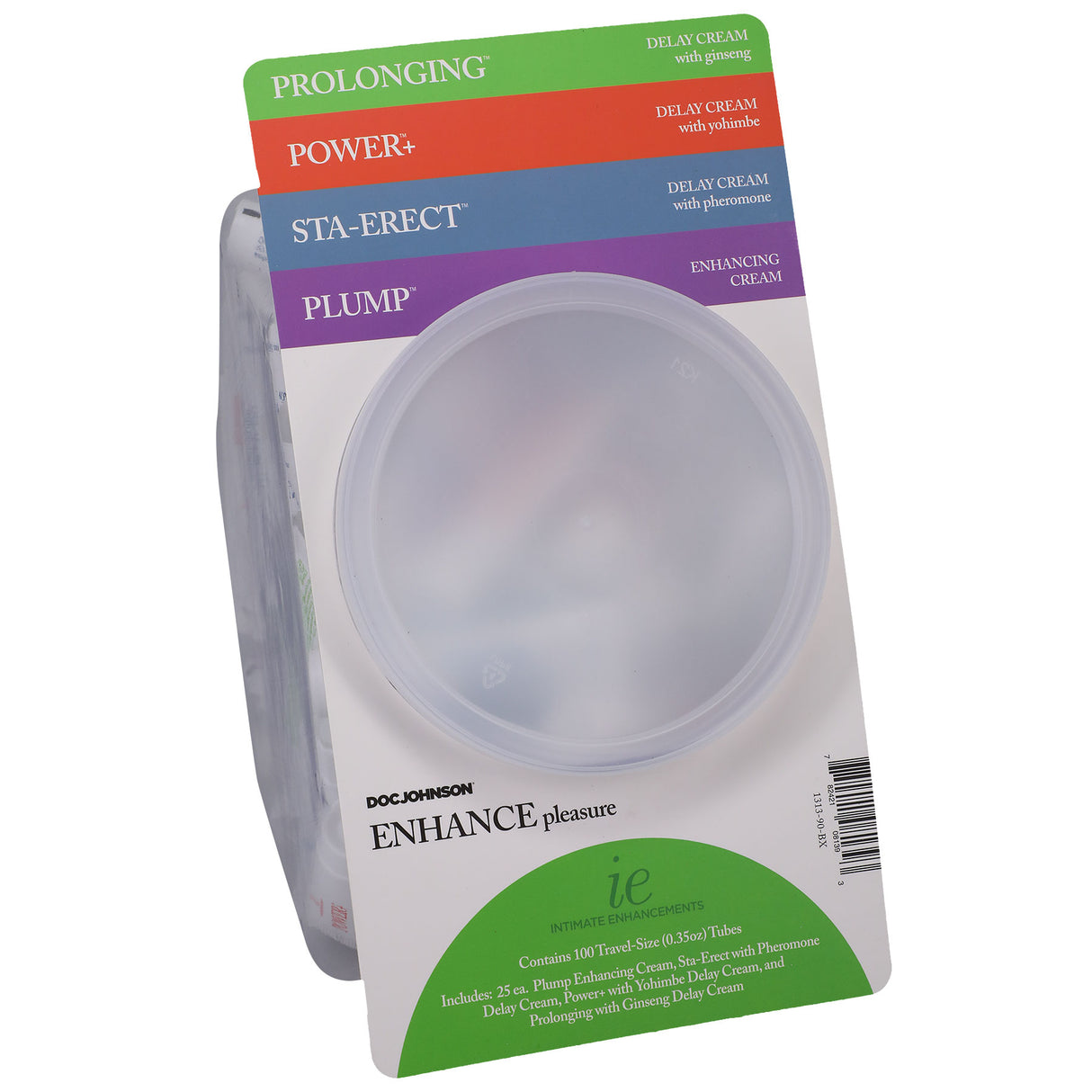 Doc Johnson Enhance Pleasure Travel Creams — 100-Pack (0.35 oz Tubes) - DJ1313-90-BX