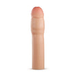 Blush Performance Plus 1.5" Silicone Penis Extender Sleeve — Beige, 7" - BL-26283