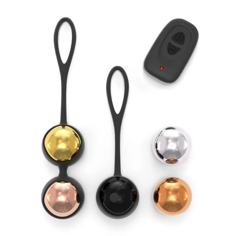 Dorcel Training Balls — Vibrating Kegel Set with 5 Weights - DL2080