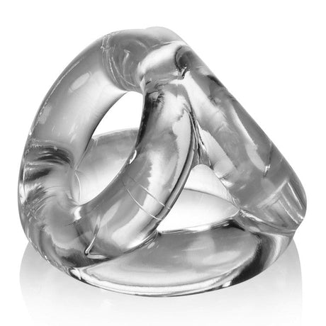 OXBALLS TRI-SPORT Cocksling — Clear FLEXtpr 3-Ring - OX-AJ1076-CLR