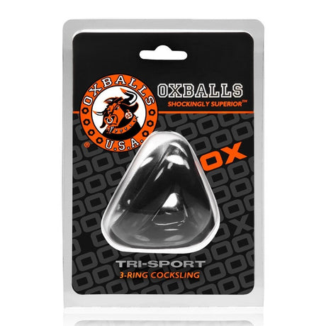 OXBALLS TRI-SPORT Cocksling — Black - OX-AJ1076-BLK