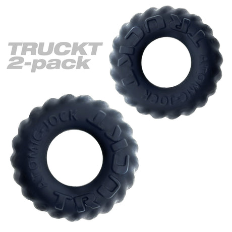 OXBALLS TRUCKT 2‑Piece FLEXtpr Cockring Set — Night - OX-AJ-1049-NGT