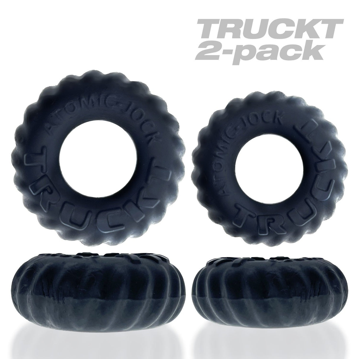 OXBALLS TRUCKT 2‑Piece FLEXtpr Cockring Set — Night - OX-AJ-1049-NGT