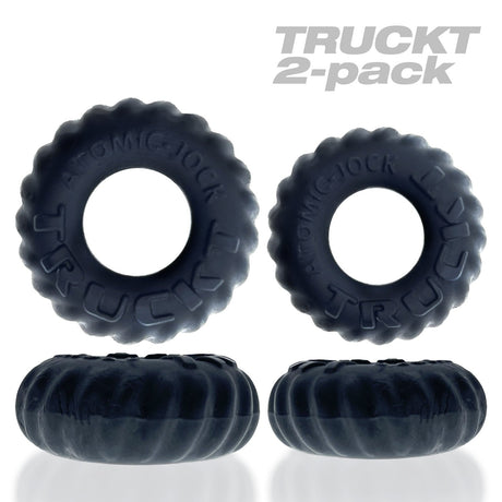 OXBALLS TRUCKT 2‑Piece FLEXtpr Cockring Set — Night - OX-AJ-1049-NGT