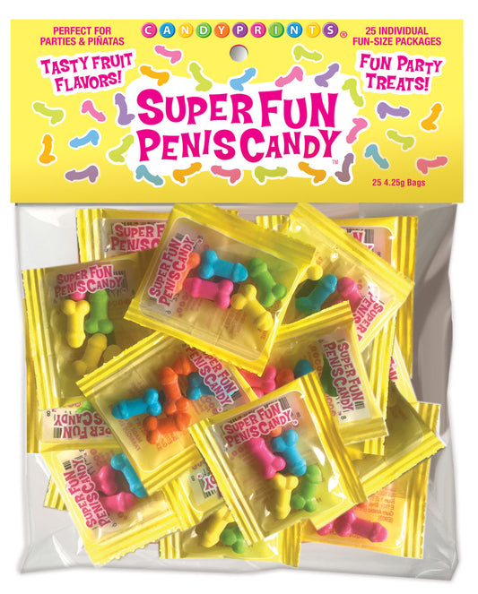 Little Genie Super Fun Novelty Penis Candy — 25 Fun-Size Packs - CP-900