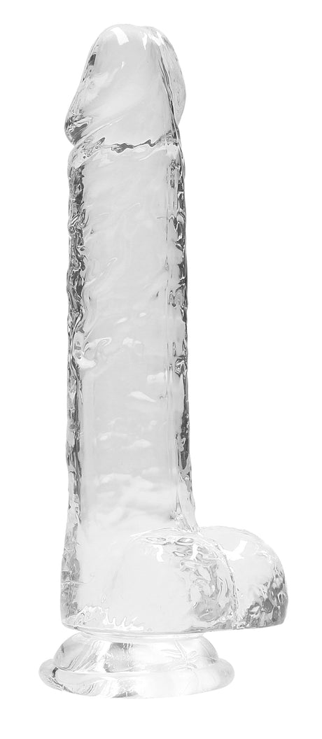 Shots 8.3" Realistic Dildo with Balls — Translucent - SH-REA092TRA