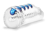 Blush Stay Hard Snatch Beaded Ribbed Masturbation Sleeve - BL-06422