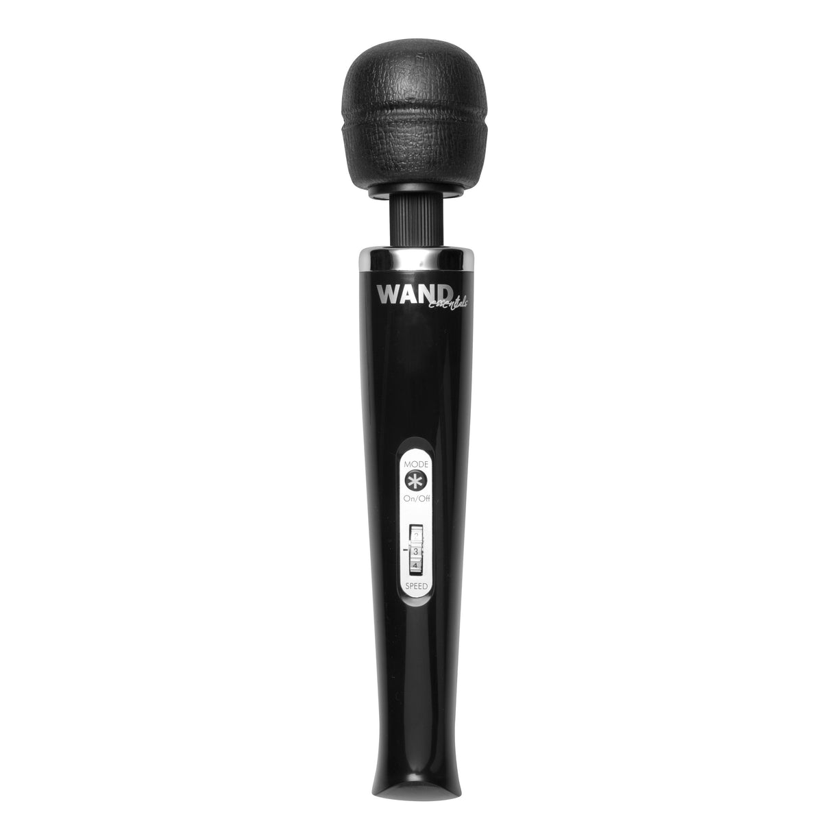 Wand Essentials 8-Speed Rechargeable Wand Massager, Black, 12.5 in - 811847016389