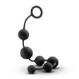 Blush Anal Adventures Platinum Silicone Large Anal Beads - Black - BL-11115