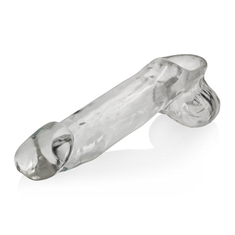 Oxballs Daddy Cocksheath With Balls — Clear, FLEXtpr - OX-1319-CLR