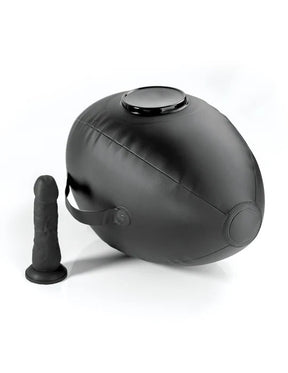 Pipedream Body Dock Inflatable Love Ball with Dillio Dildo, Black - PD4471-23