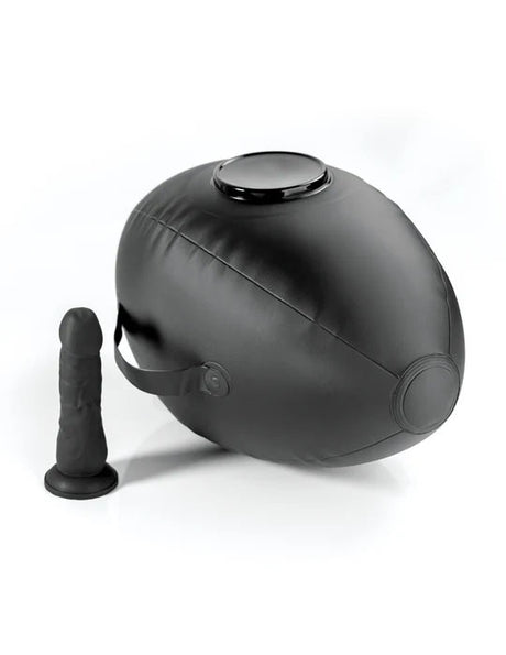 Pipedream Body Dock Inflatable Love Ball with Dillio Dildo, Black - PD4471-23