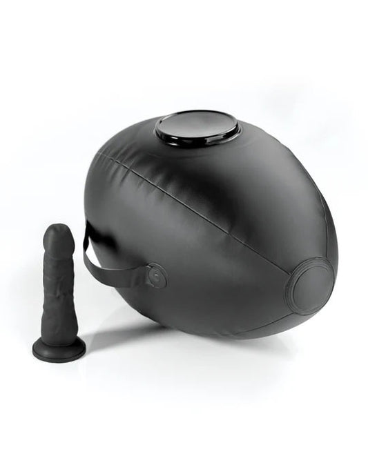 Pipedream Body Dock Inflatable Love Ball with Dillio Dildo, Black - PD4471-23