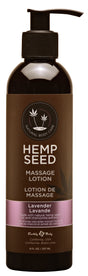 Earthly Body Hemp Seed Massage Lotion — Lavender, 8 fl oz - EB-ML017