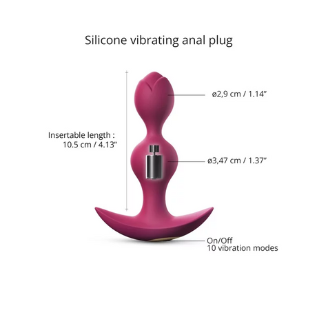 Love To Love Twinny Bud Anal Plug — Plum Star - LV2305