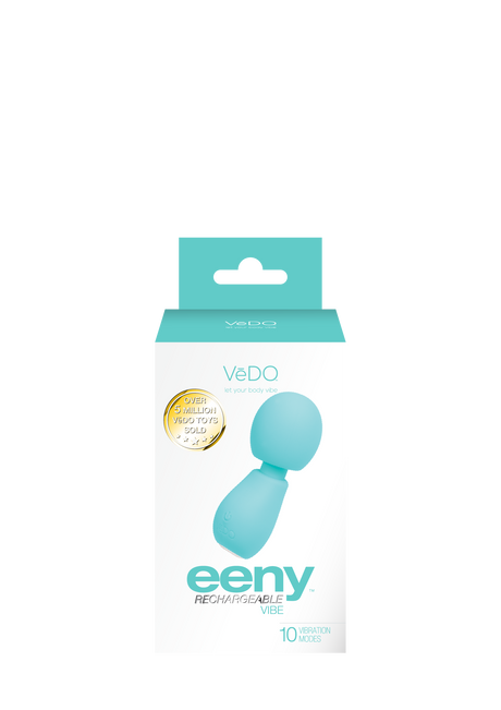 VeDO EENY Rechargeable Extra Mini Wand Vibrator — Turquoise - VI-W0301