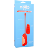 Doc Johnson Mood Play Vibrating Egg with Remote — Orange - DJ1472-09-BX