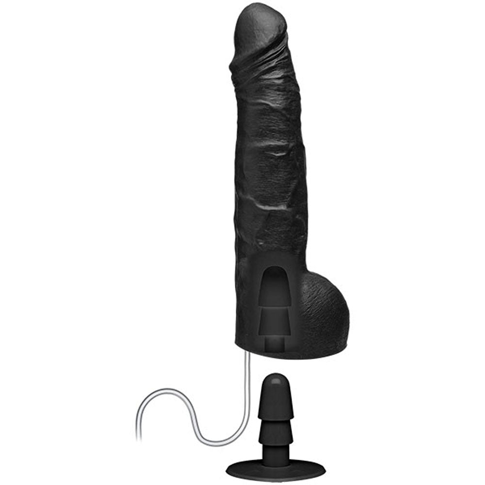 Kink - Wet Works - 10 Inch Dual Density Ultraskyn Squirting Cumplay Cock With Removable Vac-U-Lock Suction Cup by Doc Johnson
