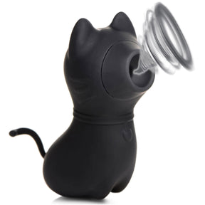 XR Brands Sucky Kitty 7-Level Clitoral Stimulator — Black - INM-AG960-BLK