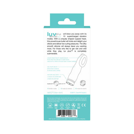 VeDO Luv Plus Rechargeable Mini Vibe - Tease Me Turquoise - VI-M0701