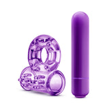 Blush Play With Me Vibrating Cock Ring, Purple - BL-77901