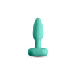 nsnovelties Techno Prism Teal Anal Plug — App-Controlled - NSN-0287-08