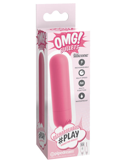Omg! Bullets Play Rechargeable Vibrating Bullet - Pink by Pipedream