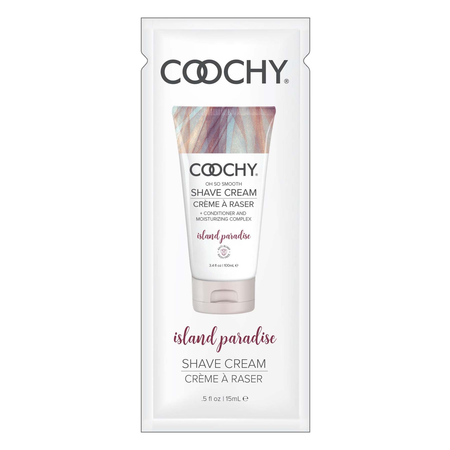 Coochy Shave Cream - Island Paradise - 15 ml Foils by Classic Brands