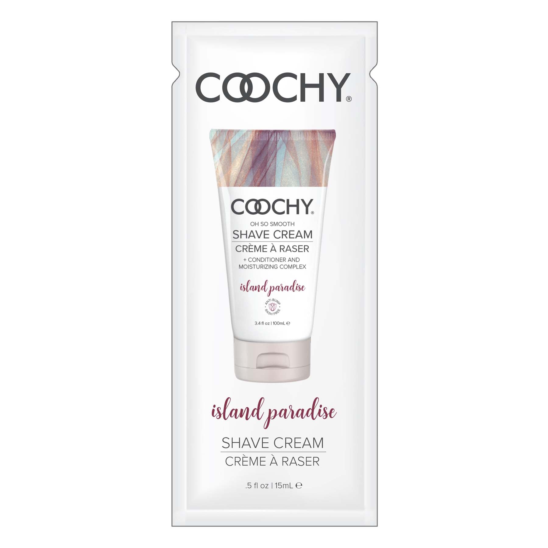 Coochy Shave Cream - Island Paradise - 15 ml Foils by Classic Brands