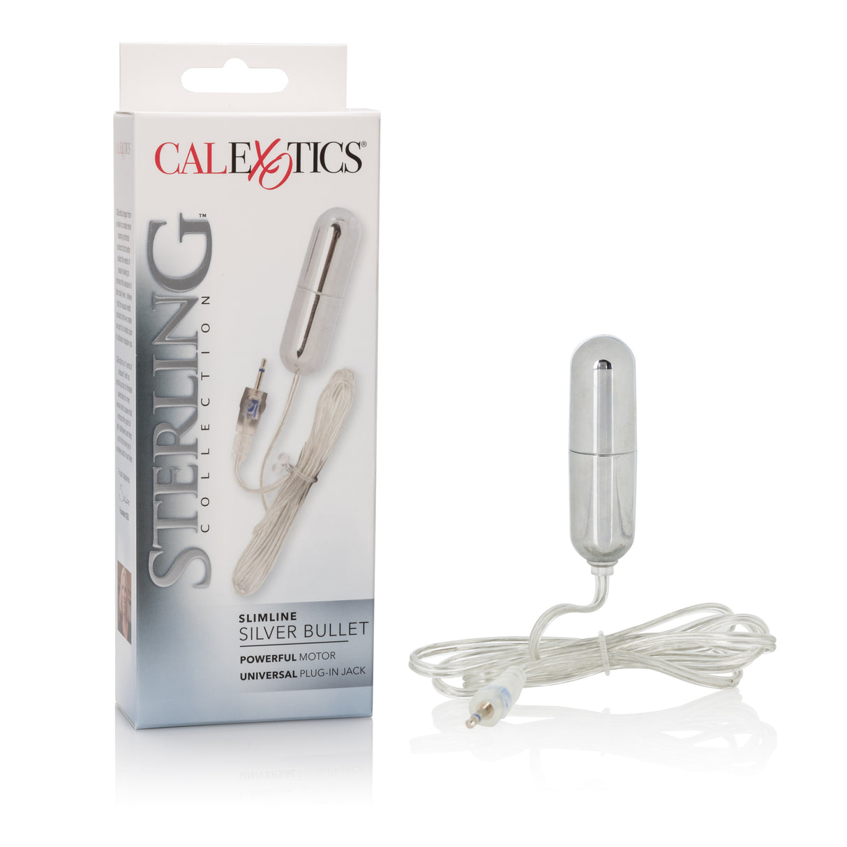 Sterling Collection Slimline Silver Bullet by CalExotics