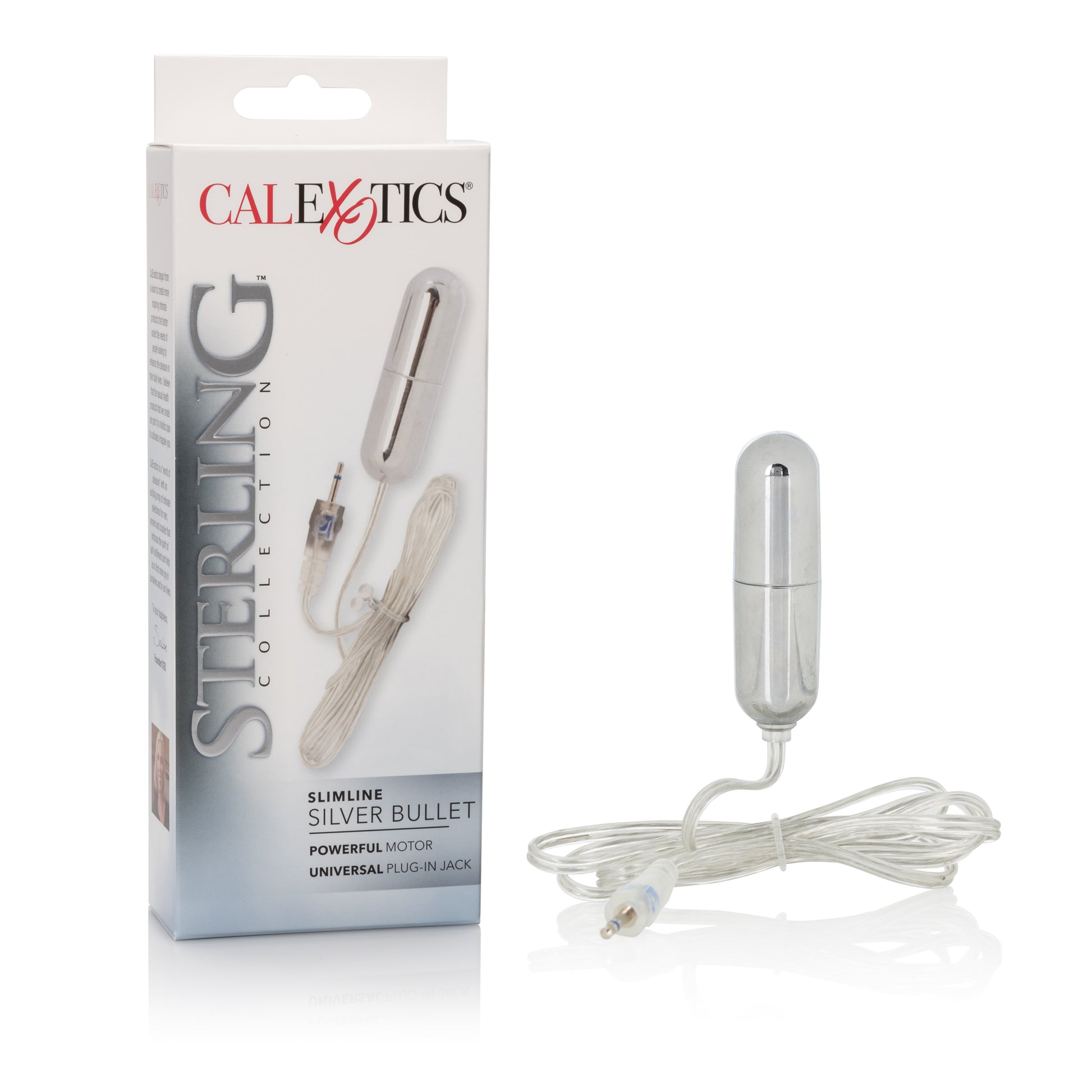 Sterling Collection Slimline Silver Bullet by CalExotics