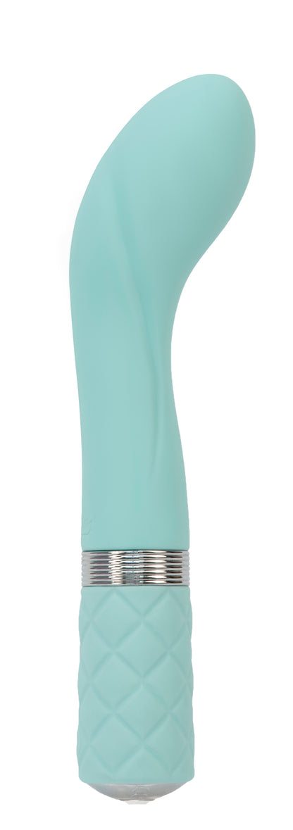 Pillow Talk Sassy G-Spot Vibe With Swarovski Crystal - Teal by BMS Factory