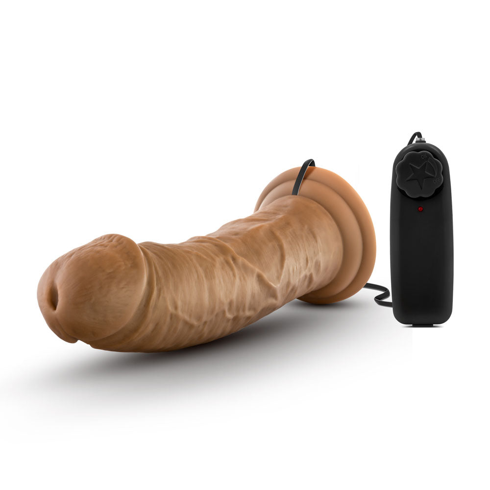 Blush Dr. Joe 8-Inch Vibrating Realistic Dildo with Suction Cup, Mocha - BL-13827