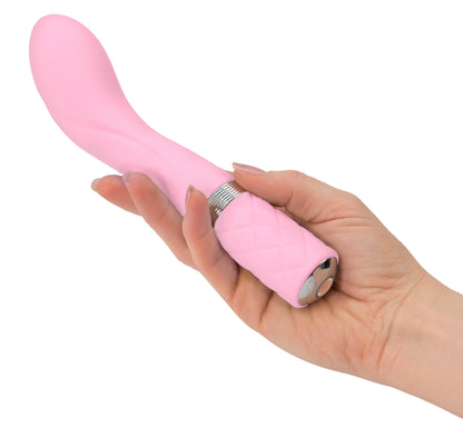 Pillow Talk Sassy G-Spot Vibe With Swarovski Crystal - Pink by BMS Factory