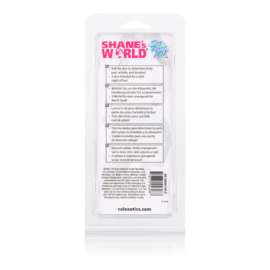 CalExotics Shanes World Sex Dice — Set of 3 - SE2434102